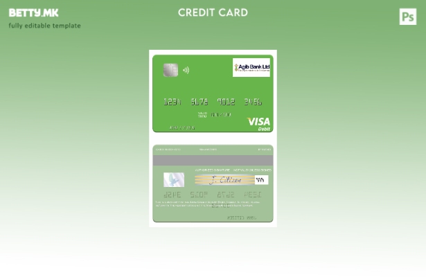 Модерен стил Гамбија Арапска Гамбија Шаблон за виза за дебитна картичка на Ислам